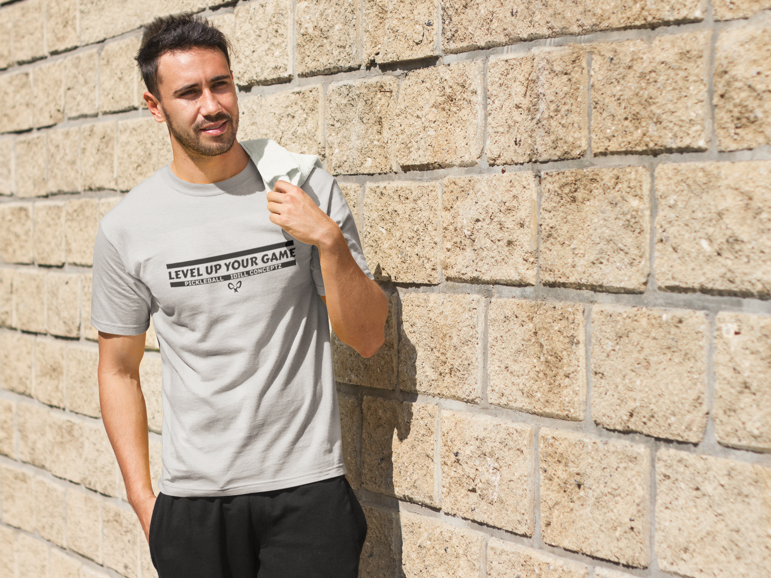 Men's Activewear Tee - Level Up Your Game Design for Pickleball Enthusiasts